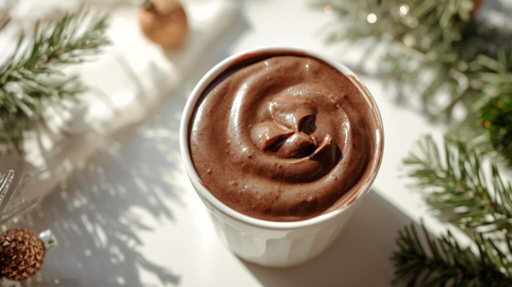 Creme proteico de chocolate com whey protein