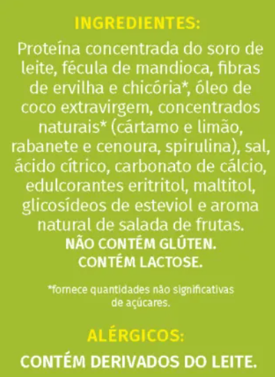 Lista de Ingredientes