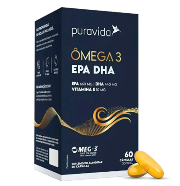 Ômega 3 EPA DHA Puravida
