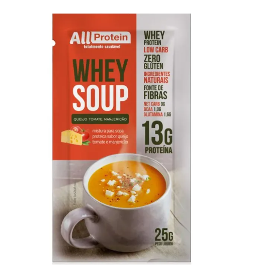 ALL PROTEIN SOUP PROTEICO QUEIJO, TOMATE E MANJERICÃO 25G