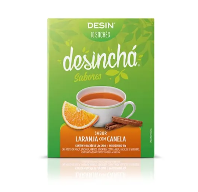 DESINCHA SABORES 10 SACHES LARANJA COM CANELA