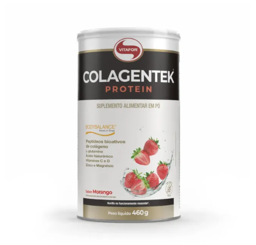 Colagentek Protein Morango Vitafor